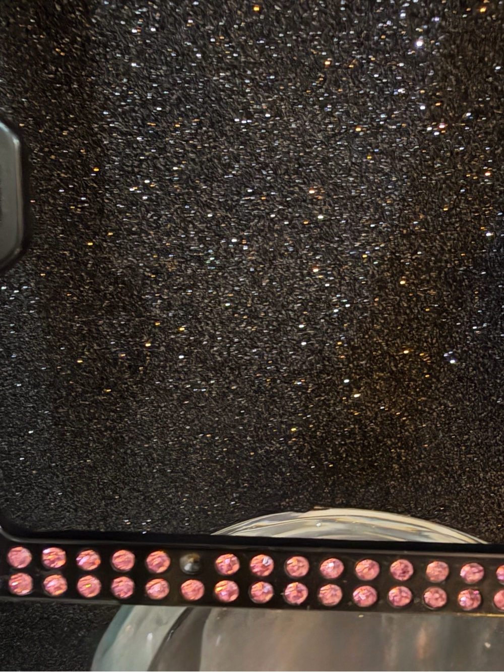 Pink Rhinestone License Plate Cover - Picture 5 of 5